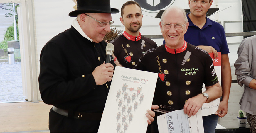 Präsident Stefan Eisele (rechts) und Ralf Heibrock von der Glückstour.
