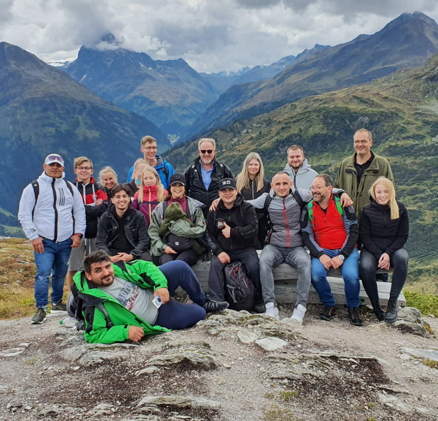 Gemeinsames Bergwandern schweißt zusammen!