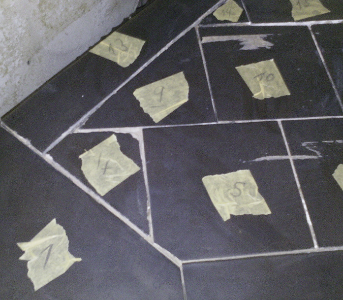 Hier wurden alle Keramikteile sorgfältig ­nummeriert.