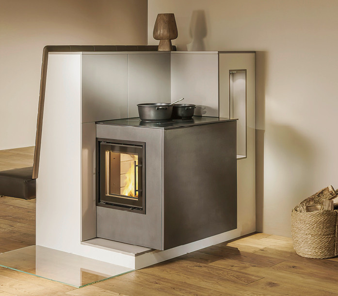 Bei den Ortner-Grundofenfeuerräumen&nbsp;bildet der Grundofenstein aus Feuerbeton das ­Fundament für ihre Speicherfeuerstätten.