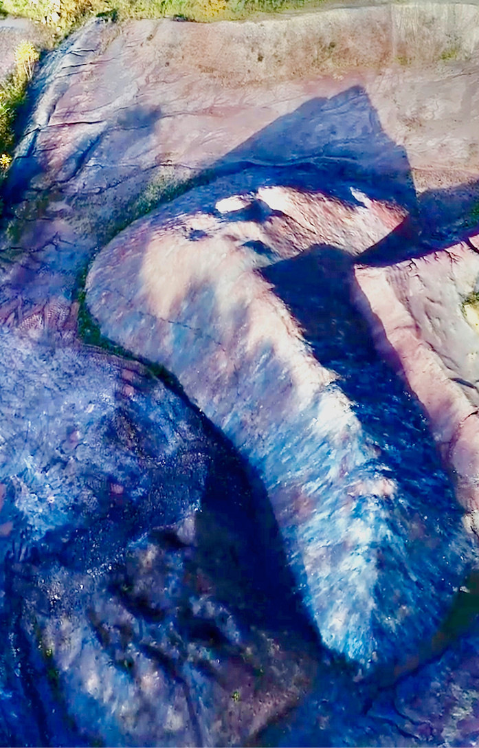 Die Tongrube der Wolfshöher Tonwerke, die das Material für die Schamotte liefert.