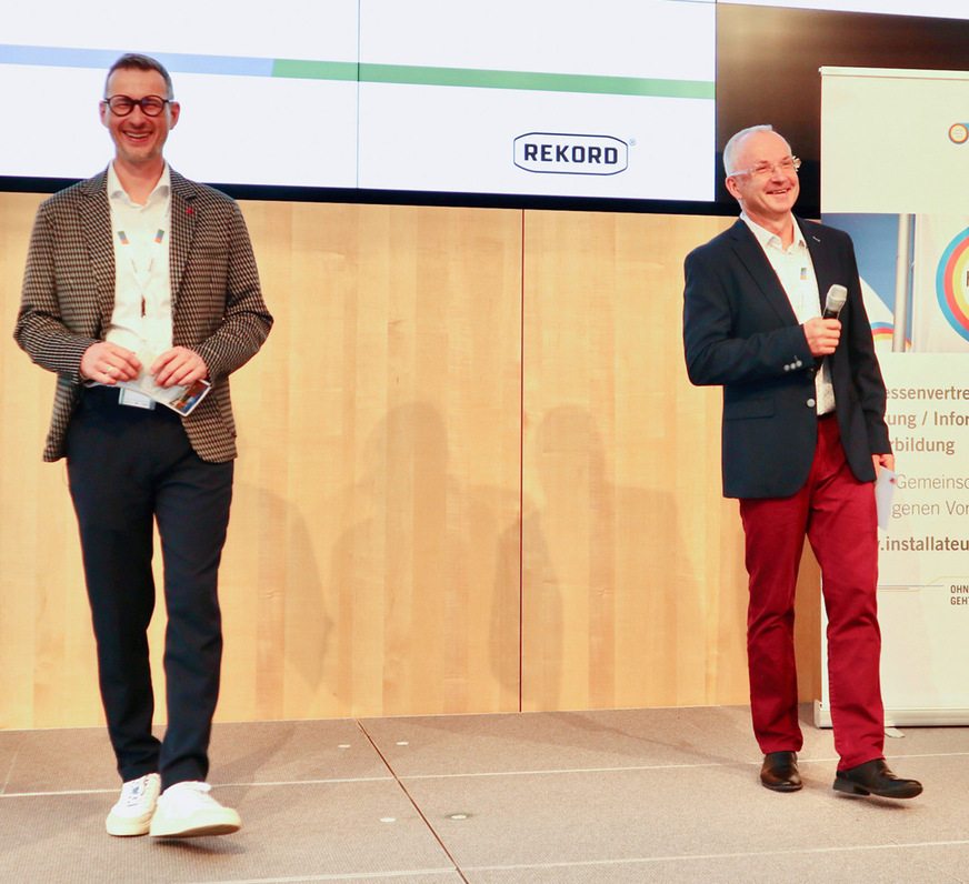 Hendrik Schütze und Jörg Friedow führten durchs Programm der ­Branchentage.