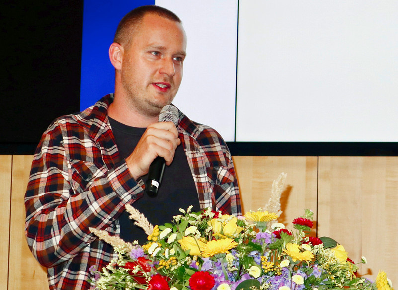 Johannes Linde stellte die neue OL-Berufsschule SBBS Gera vor.