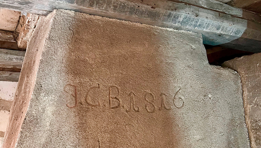 Der Ursprung des Backofens datiert mutmaßlich auf das Jahr 1816.
