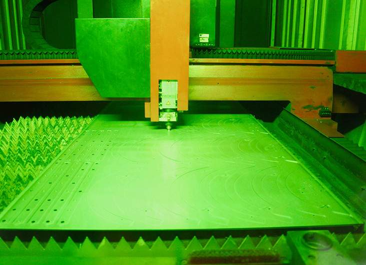 Modernste Laserschneidemaschinen sind ein Garant für Präzision.