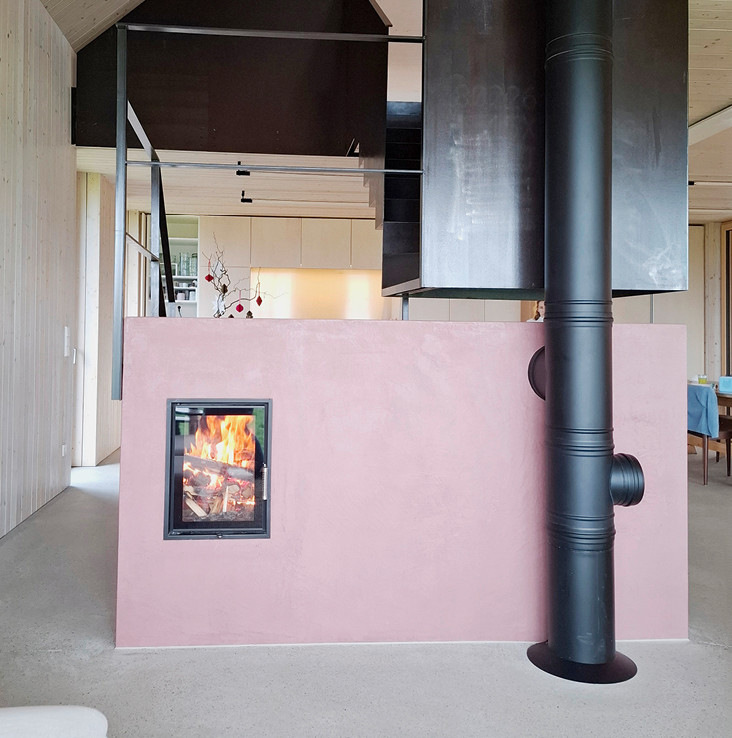 Sonderpreis: Feuer & Stahl: Monumentale ­Treppenskulptur mit integrierter Feuerstätte. Günther Seyrlehner.