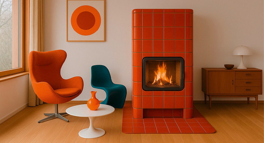 Auch das Ambiente lässt sich einfach in einen „Mid Century-Einrichtungsstil mit skandinavischen Designermöbeln, dem auch der Ofen angepasst sein möge“ ändern. Insgesamt erfüllt ChatGPT, aber auch DALL-E lediglich Basisanforderungen für die Bildgenerierung. Andere Programme wie das kostenpflichtige Midjourney können das bedeutend besser.