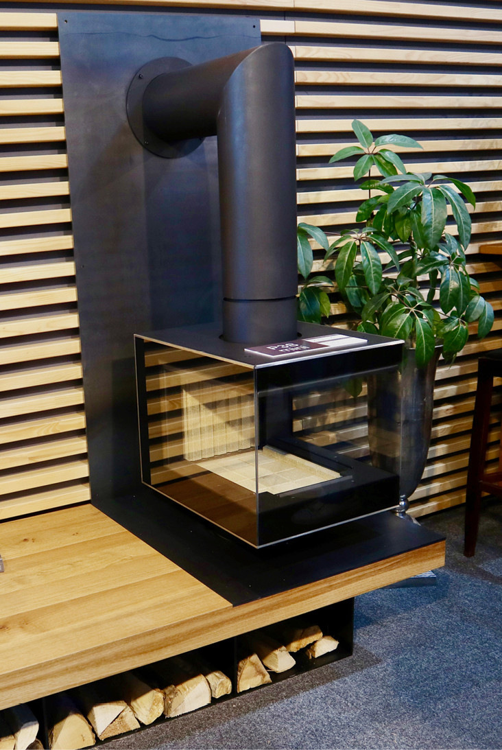 Drehbarer Kamin „P3S mini “.