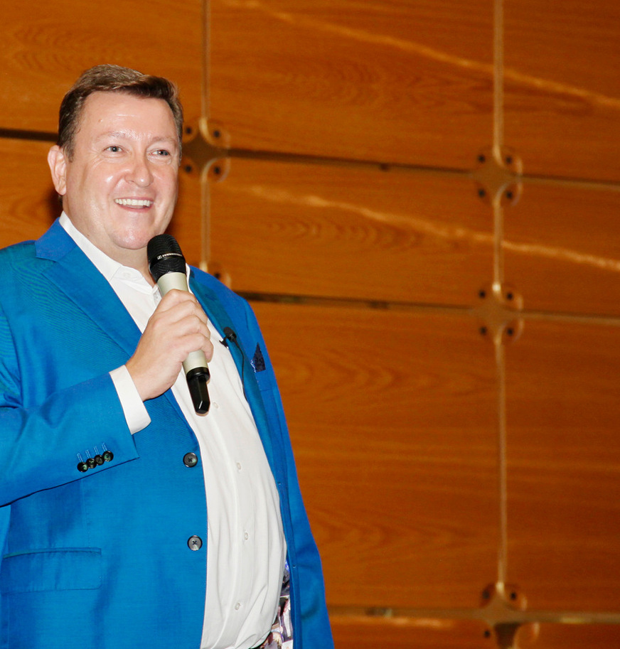 Unterhaltsame Impulsvorträge zur Betriebsführung wie hier durch Steuerberater Stefan Weigelt ...