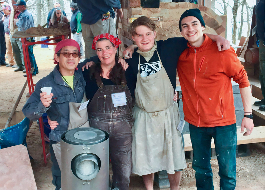 Internationales Netzwerken: Im Rahmen seines Amerika-Aufenthalts nahm Jim am Treffen der Masonry Heaters Association teil ...