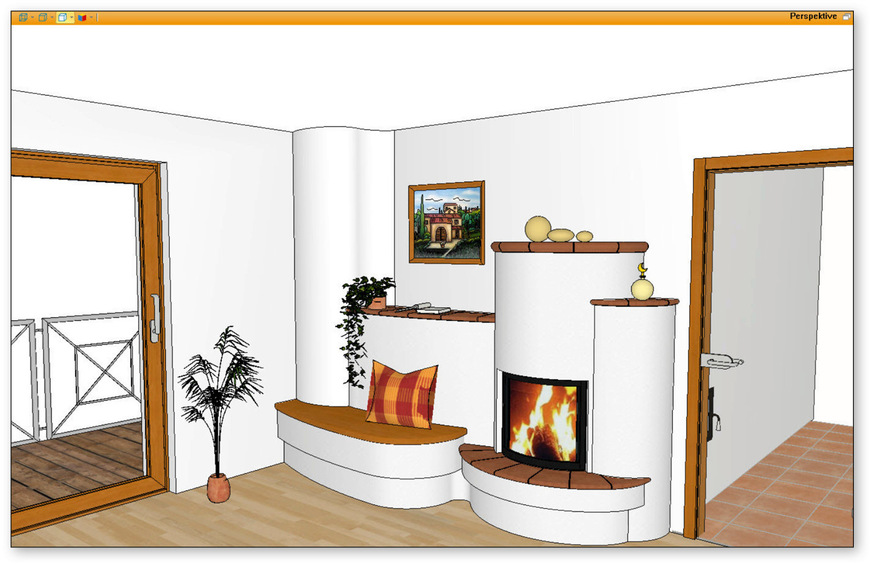 Abb. 6: Perspektivansicht nach Einstellen der Kamera