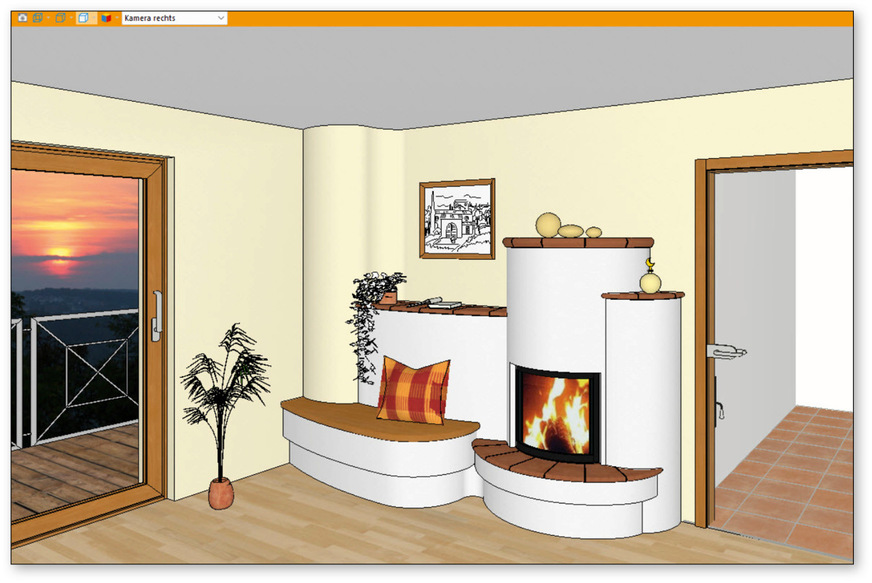 Abb. 13: Perspektive mit schönem Hintergrund