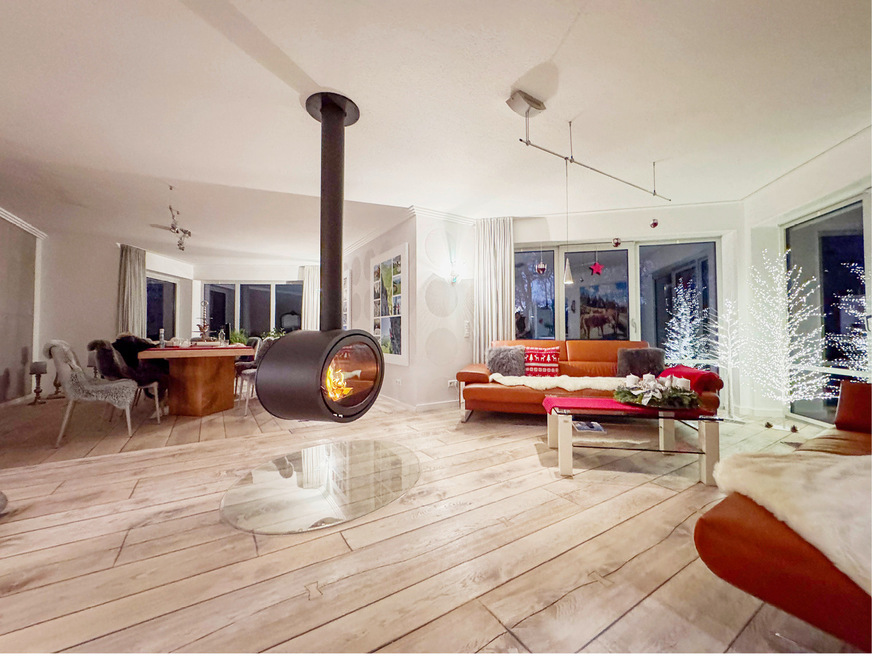 Nach Abschluss aller Arbeiten begeistert schon der erste Testbrand.