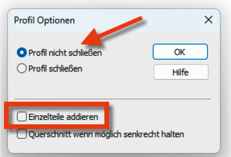 Abb. 6: Abschluss der Profilerstellung