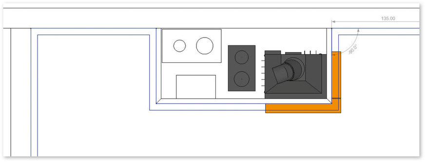 Abb. 11: Erzeugen des Deckenprofiles entlang der Wände