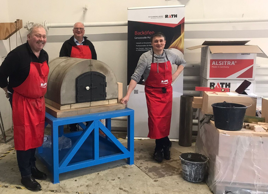 Praxisnahes Anschauungsobjekt am Standort Meißen: der Rath‑Systembackofen.