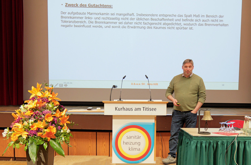 Aus (teils unglaublichen) Fehlern lernen.&nbsp;Jens Hilt berichtete aus seiner Tätigkeit als Sachverständiger.