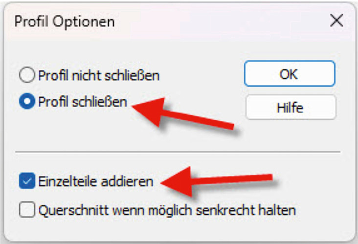 Abb. 4: Abschluss der Profilerstellung