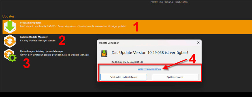 Abb. 4: Programm- und Katalogupdates