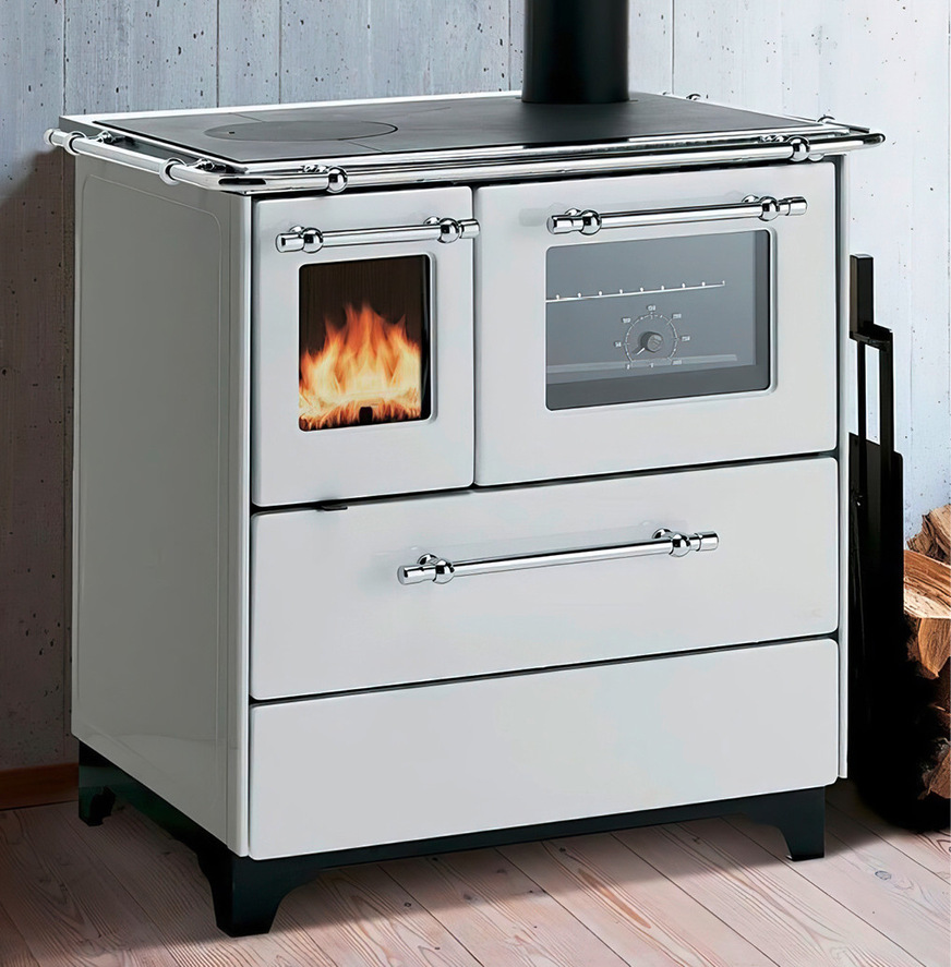 Palazzetti (Marke Royal) – Betty&nbsp;3.5Palazzetti führt seine Holzherde unter der Gruppenmarke Royal. Der kompakte Royal Betty&nbsp;3.5 mit Backofen leistet 6,3&nbsp;kW, erreicht 79&nbsp;% Wirkungsgrad und ist als Energieeffizienzklasse A sowie 4-Sterne-Umweltklasse eingestuft. Zu den jüngeren Neuheiten der Marke Royal zählen außerdem die Modelle Grazia und Dora.
