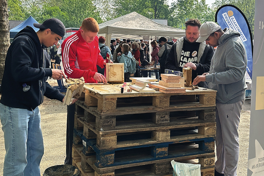 Viele Schülerinnen inmd Schüler kamen hier überhaupt erst mit dem Berufsbild in Kontakt.
