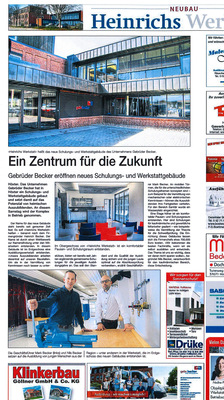 Der Sonderpreis „Nachwuchsförderung und Weiterbildung“ geht an Gebrüder Becker in Höxter mit eigener Lehrwerkstatt samt 
Kon­ferenzräumen.