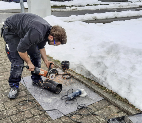 Heute betreut Daniel Haag als Geselle viele Baustellen alleine und arbeitet dort auch weitgehend autark. - © Foto: Daniel Haag
