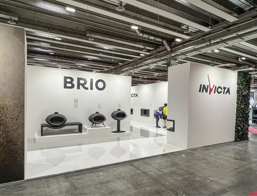 Die Ofenserie  „ Brio ”  von Invicta erregte viel Aufsehen.