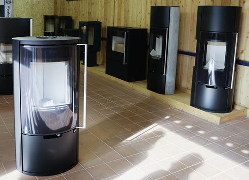 Ein Blick in die Ofenausstellung.