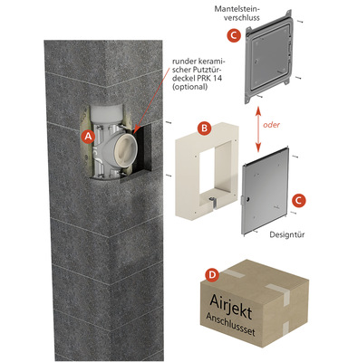 Saubere Sache: Kunden sind mit dem   „Airjekt-Anschlussset“ gut vorbereitet für den Einbau des Staubabscheiders.
