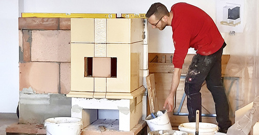 Im Trainingslager übte Jannik Schebesta.