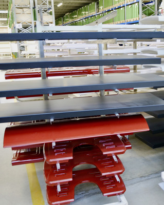 Hier hat die Glasur  bereits ihre endgültige Farbe bekommen.