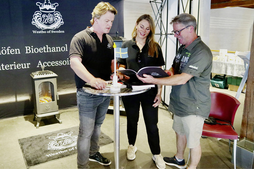 Schwedische Klassiker aus Gusseisen wurden von Friedrich Allendorff (links) gezeigt.