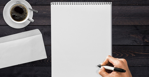  Nehmen Sie sich einen Block und notieren Sie, was Ihnen bei Ihrem Internetauftritt wichtig ist.