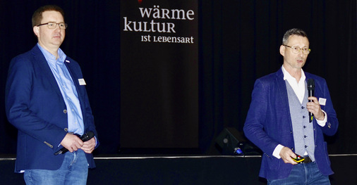 Harald Heynen (links) und Hendrik Schütze (rechts) berichteten von der BUFA. - © Foto: Martin Henze
