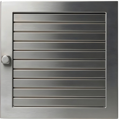 Edelstahl-Warmluftgitter aus der „Exclusiv“-Linie von CB-tec.