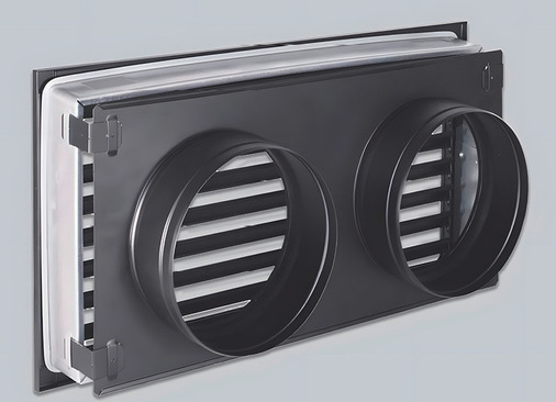 Lüftungsgitter mit Wellrohr-Anschlussstutzen sind für die kanalisierte Luftführung in andere Räume ideal.