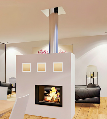 Hier das dezent hinterleuchtete Open-Air-System von Subtiel in der Anwendung.