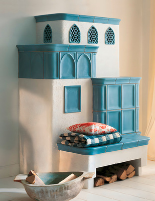 Und hier ein Beispiel, wie man Warmluftöffnungen auch mithilfe von Keramik gestalten kann.