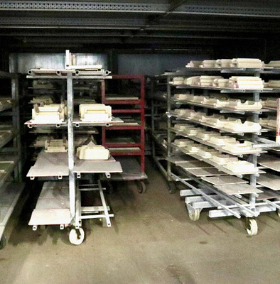 Die Vortrocknung der ­Keramik braucht vor allem eines: Zeit.