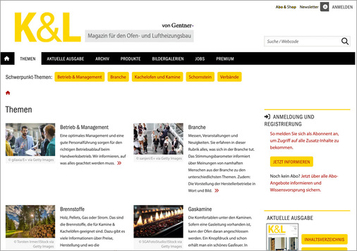 Im Web: neueste Entwicklungen in der Branche schnell online erfahren