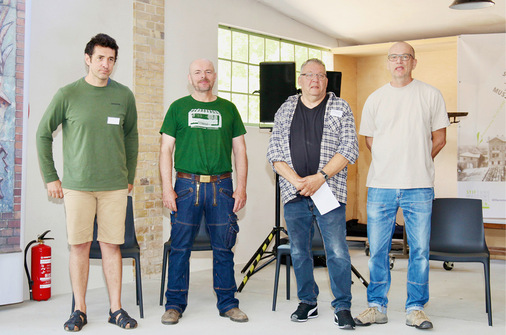 Der Vorstand von 850grad – von links nach rechts: Ulrich König, Frank Uffmann, Tino Kanetzki und Thomas Zander.