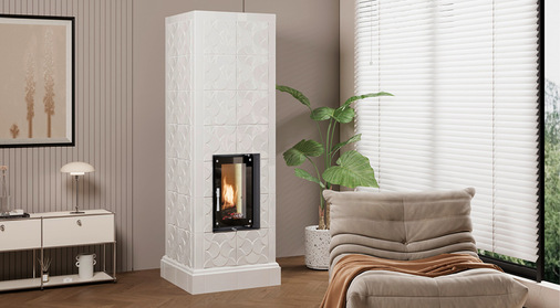 Schuppenkacheln in der Ausführung creme.