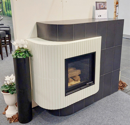 Kachel K30 Proline vertikal – hier mit heller Glasur creme-satin.