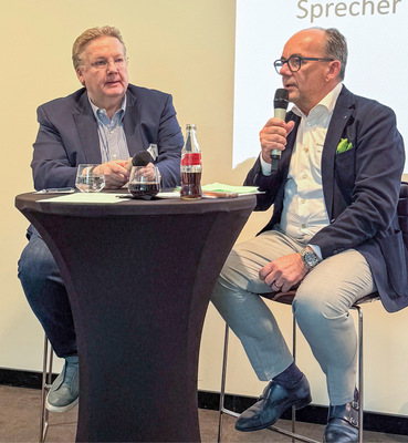 Quo vadis, Hagos? Guido Eichel (links) stellte sich den Fragen von Günter Meurer (rechts).