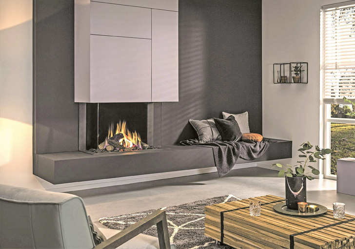 Kaminanlage: Echte Flammen und angenehme Wärme auf Knopfdruck.