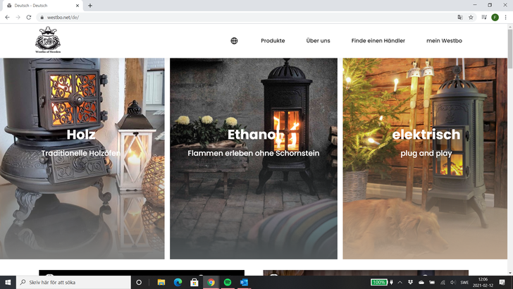 Unter der Adresse www.westbo.net ist es ganz einfach, einen schönen Ofen aus Schweden zu bestellen.