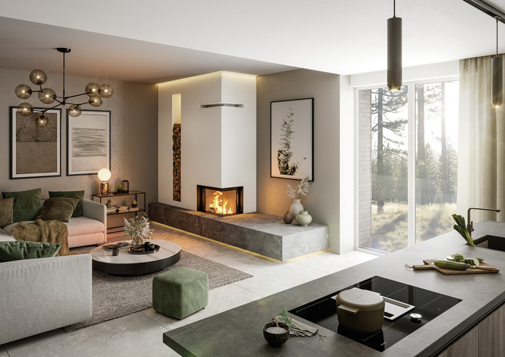 Der elektronische Unterdruckwächter überwacht die Druckdifferenz zwischen Aufstellraum und Schornstein.