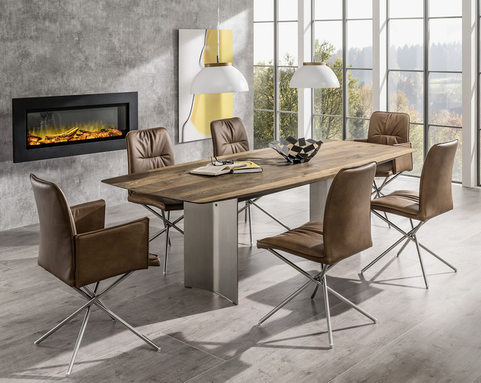 Elektrokamine wie dieses Modell  „ No1 ”  von Wodtke werden immer häufiger nachgefragt.