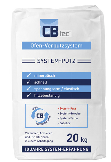 ﻿Elastischer Kalk-Gips-Systemputz zum Filzen von gemauerten Oberflächen inklusive Systemgewebe und Farbe